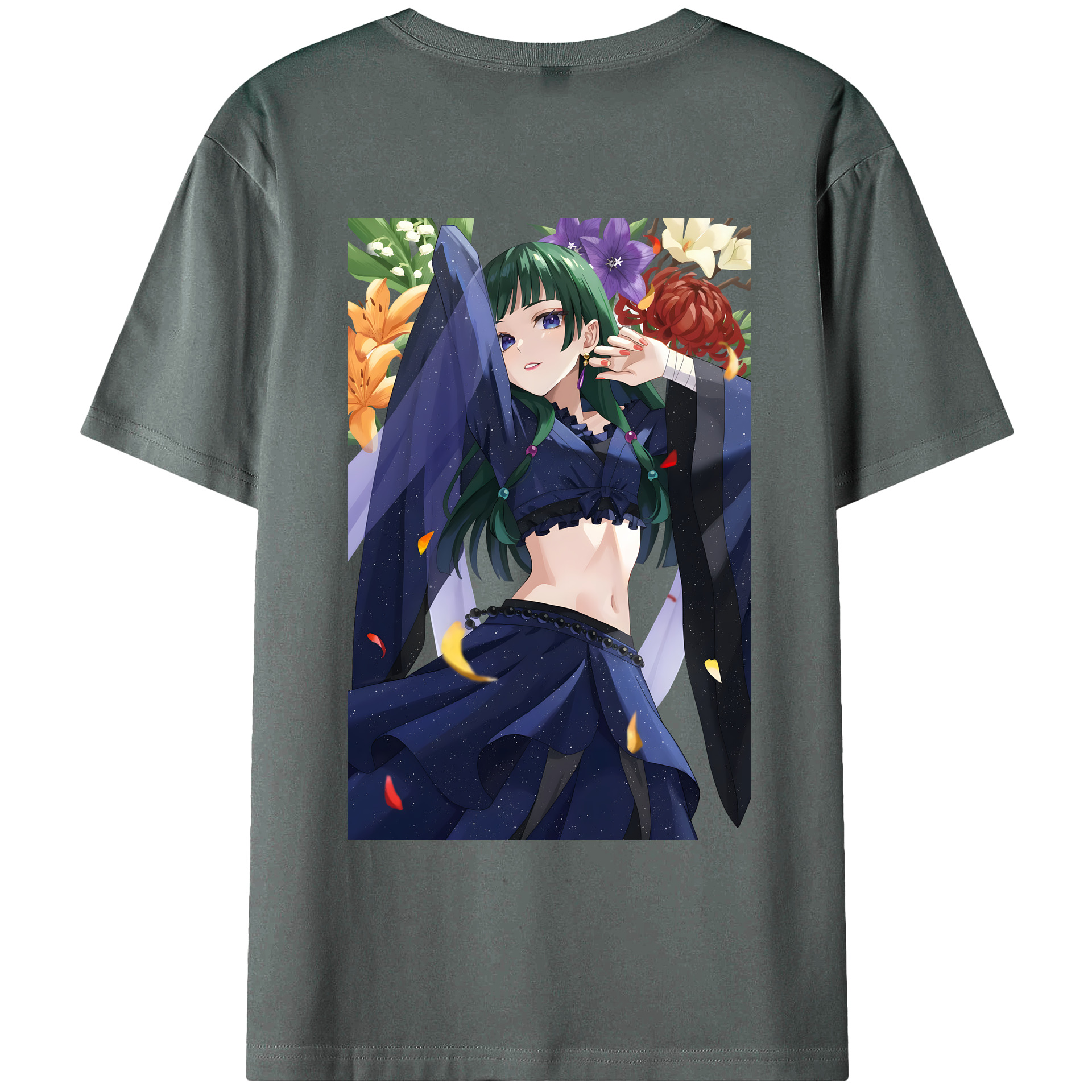 （画像用） 薬屋のひとりごと The Apothecary Diaries 綿100％ メンズ半袖Tシャツ（バックプリント） 通気性